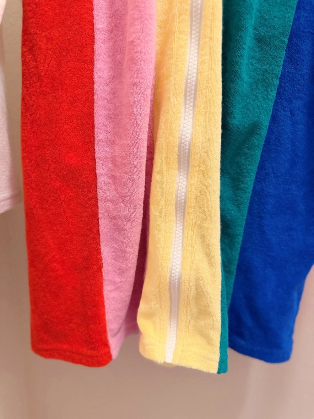 Hanna Andersson Cream Hooded Zip Robe with Rainbow Stripe Skirt - Picture 5 of 12